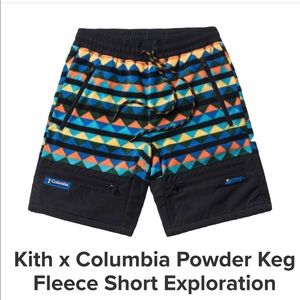Kith x Columbia Powder Keg Fleece Shorts